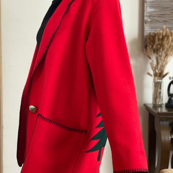 SOLD Vintage 80s Cindy Owings Husky/wolf Oversized Jacket - Picture 5 of 7